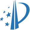 Una "P stilizzata" blu" con tre stelle sul lato sinistro, Dare "Brevetto 2" un tocco di fascino casalingo.